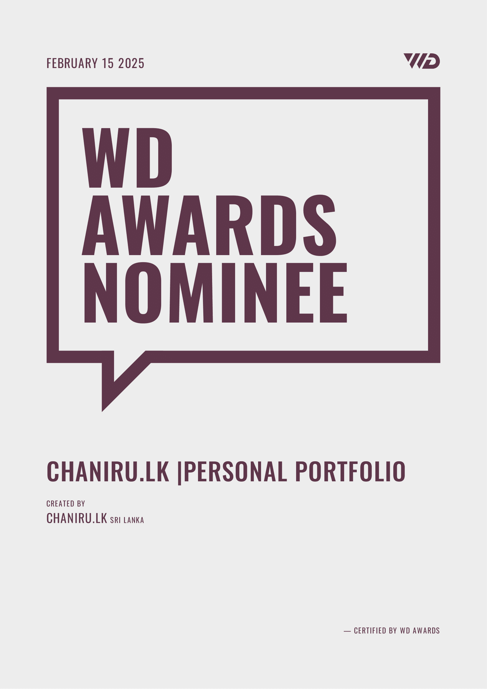 Award certificate 7